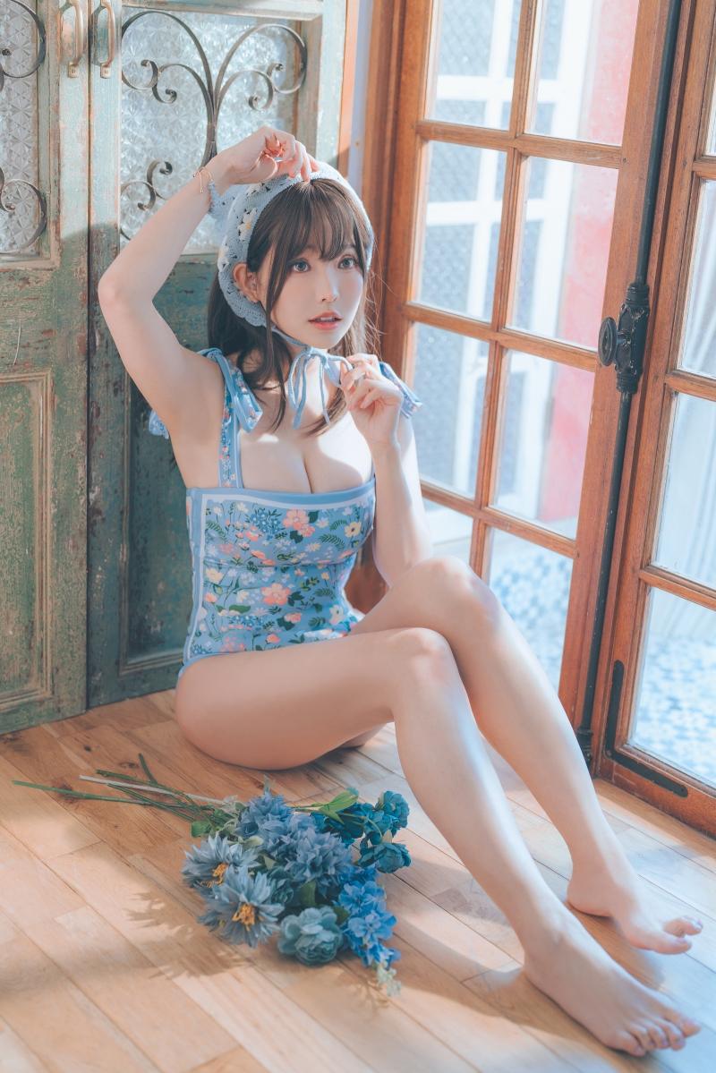 ElyEE子 2023.august D-復古水藍花 Vintage Aqua Blossom [38P-159MB]